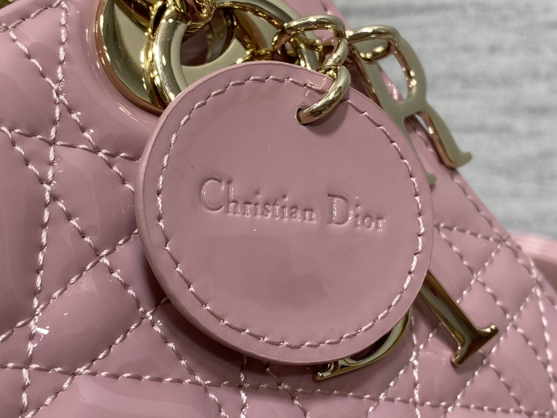 Mini Lady Dior Bag Lilac Patent Cannage Calfskin